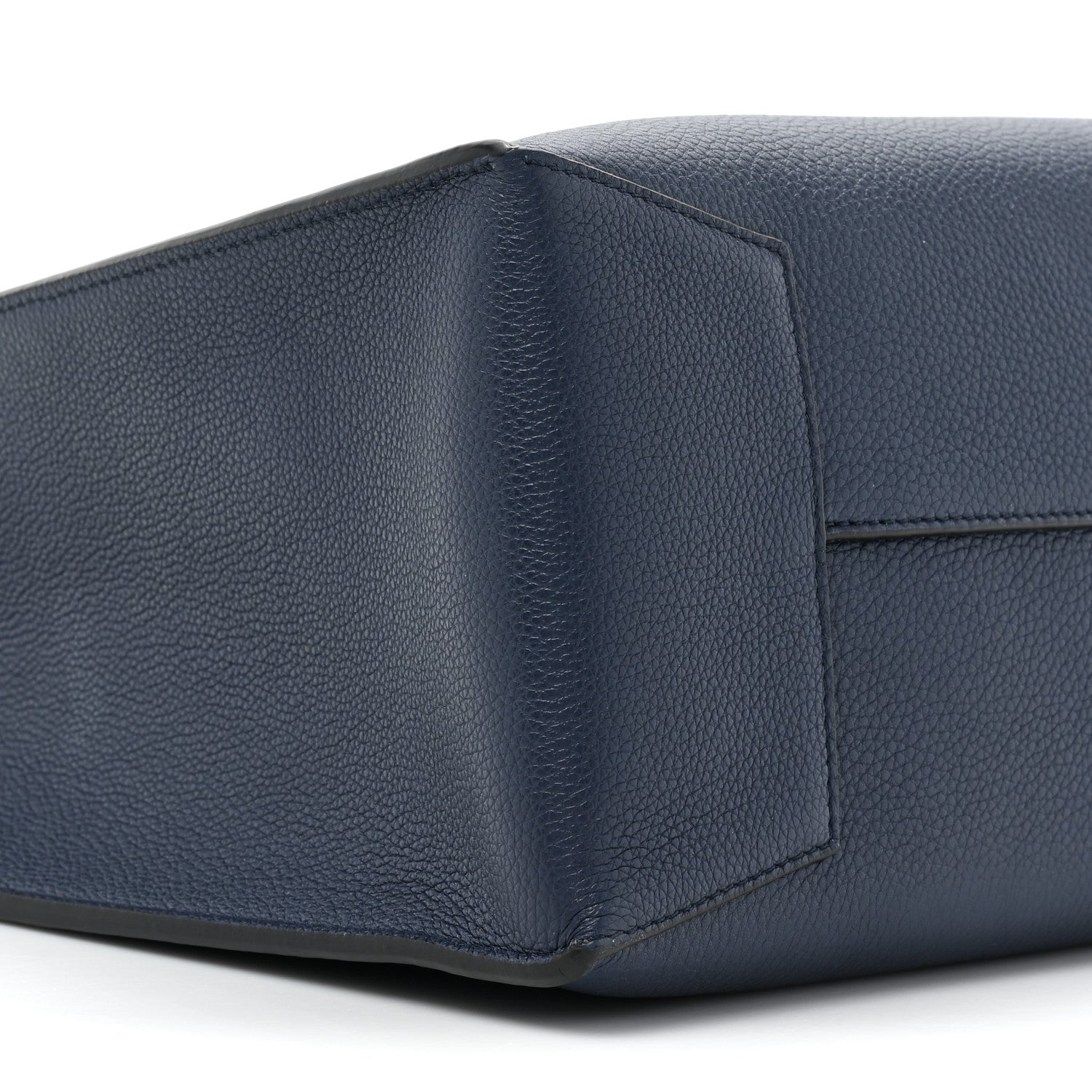 Loewe Soft Grained Calfskin Buckle Zip Tote Navy 9 of 14