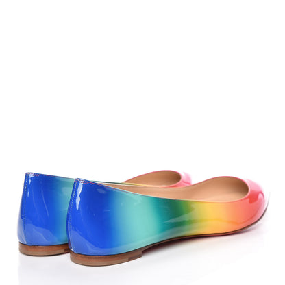 Christian Louboutin Patent Rainbow Ballalla Flats 40.5 Multicolor 4 of 11