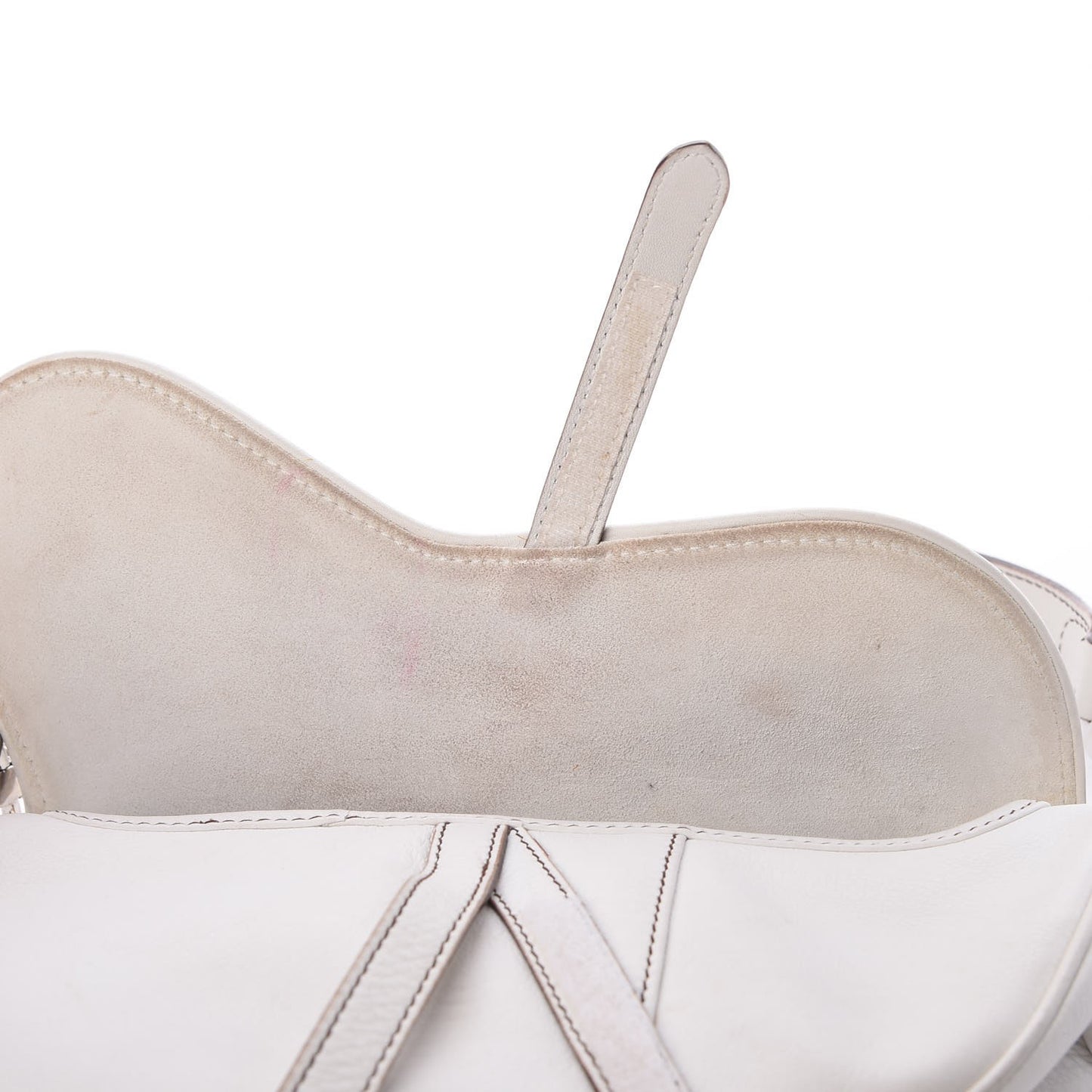 Calfskin Saddle Bag White