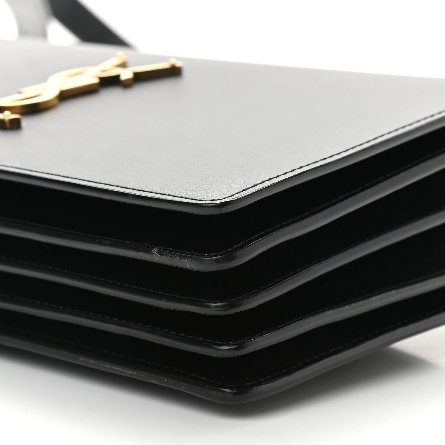 Smooth Calfskin Shoulder Bag Black