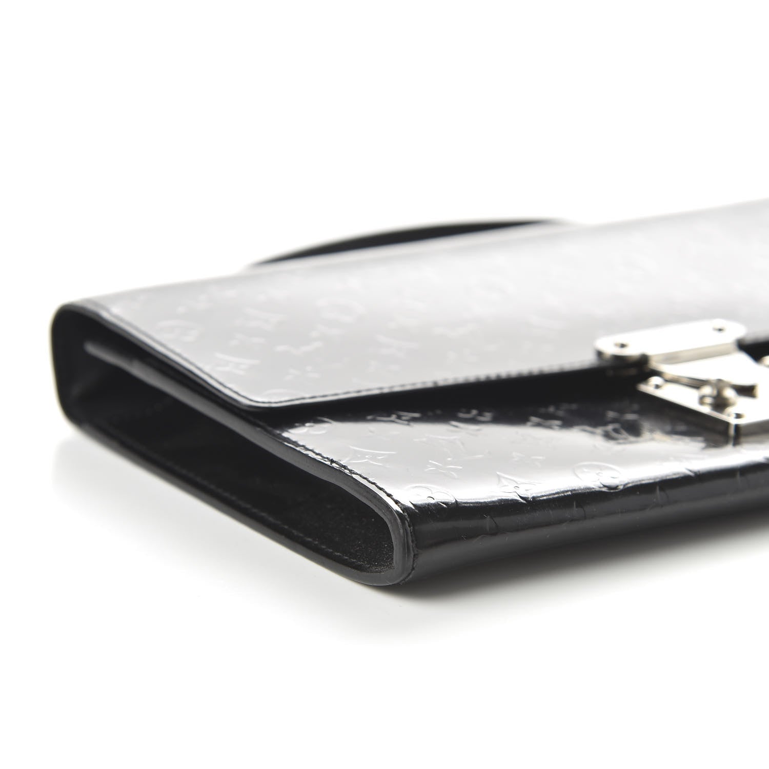 Louis Vuitton Monogram Glace Anouchka Pochette MM Black 6 of 9