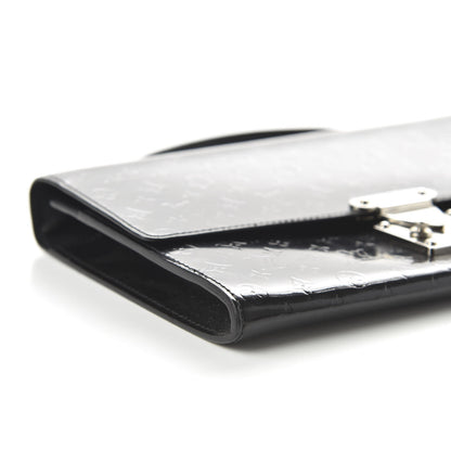 Louis Vuitton Monogram Glace Anouchka Pochette MM Black 6 of 9