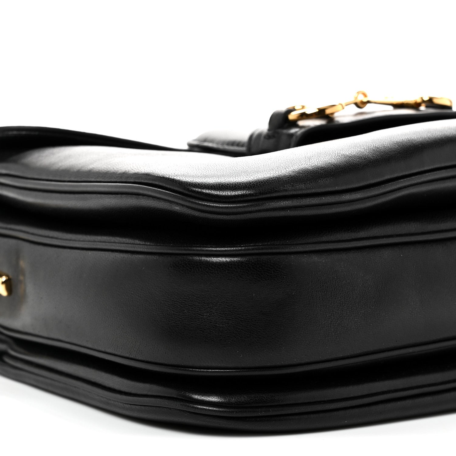 Gucci Calfskin Horsebit 1955 Aura Small Shoulder Bag Black 9 of 10