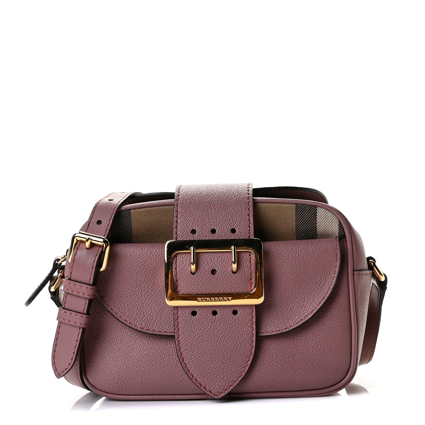 Soft Grain Calfskin Small Zip Crossbody Bag Dusty Pink