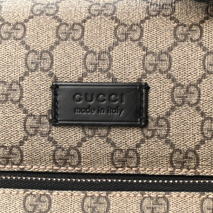 Gucci GG Supreme Monogram Calfskin Carry On Trolley Beige Ebony Black 7 of 11
