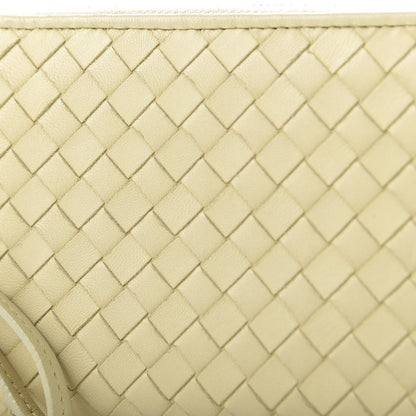 Bottega Veneta Nappa Intrecciato Half Zip Around Wallet Paille 8 of 11