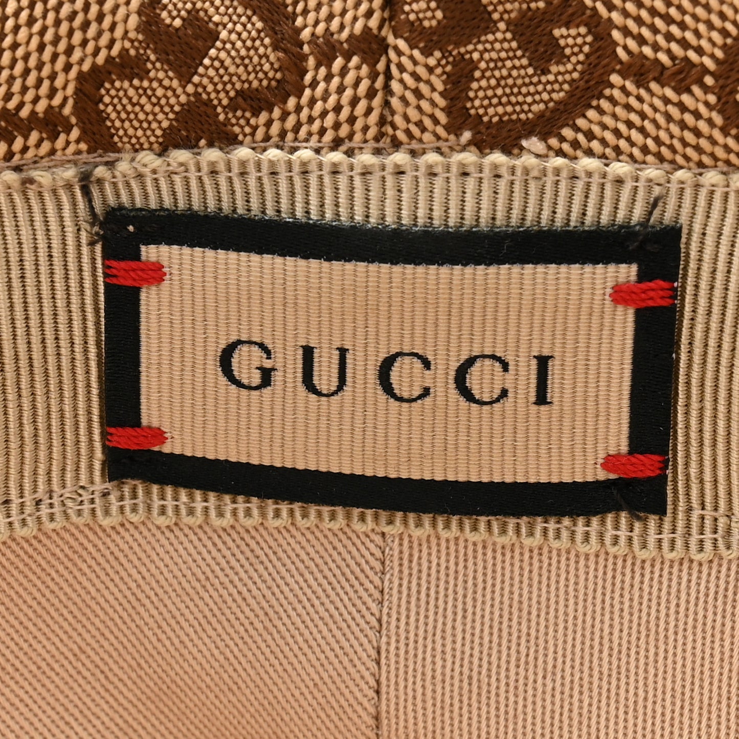 Monogram Textured Dollar Calfskin GG Jago Bucket Hat L Cacao Beige