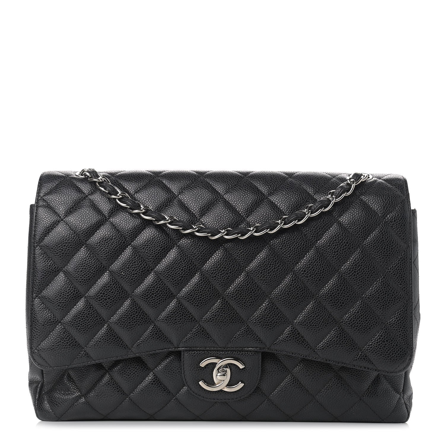 Chanel Caviar Quilted Maxi Double Flap Black 1 of 16