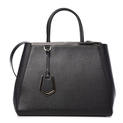 Fendi Vitello Elite Regular 2Jours Tote Black 1 of 16