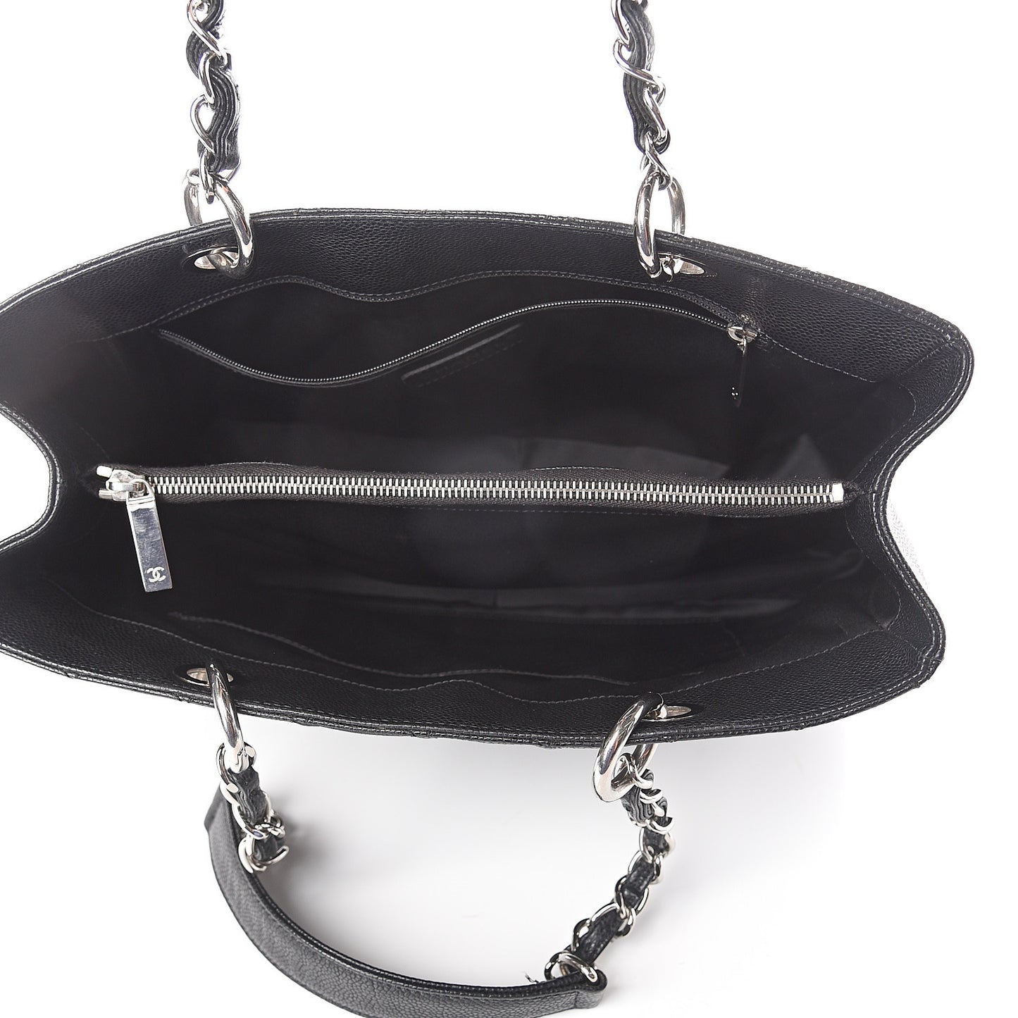 Caviar Quilted Grand Shopping Tote GST Black