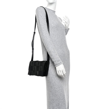 Bottega Veneta Lambskin Maxi Intrecciato Speed Cassette Crossbody Bag Black 2 of 9