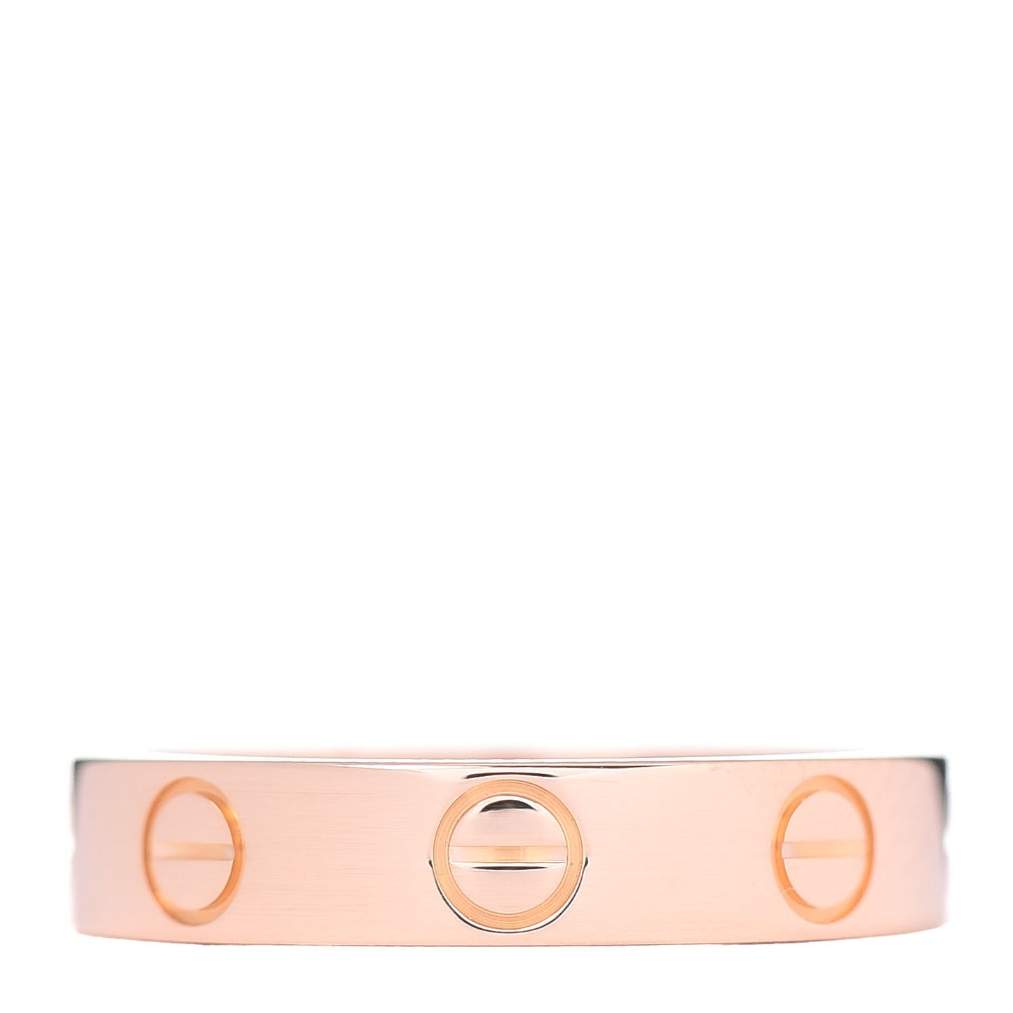 18K Pink Gold 3.5mm LOVE Wedding Band Ring 48 4.5