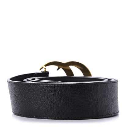 Gucci Textured Calfskin Double G 40mm Belt 95 38 Black 2 of 3
