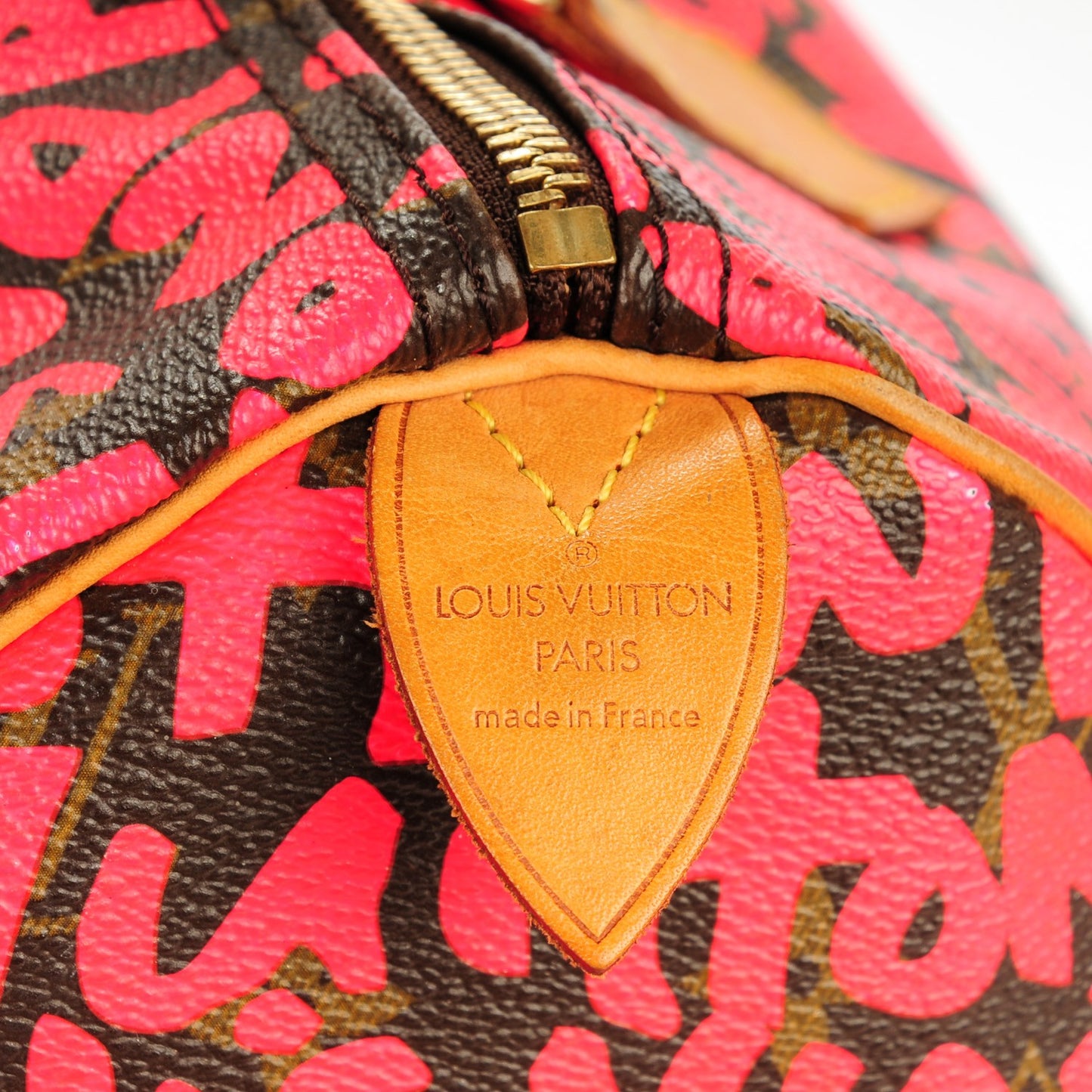 Monogram Graffiti Speedy 30 Fuchsia