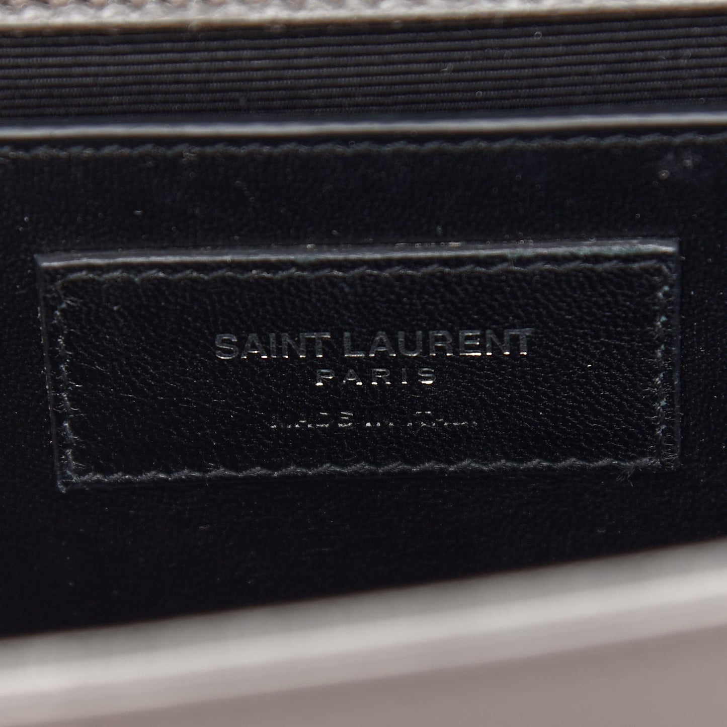 Grain De Poudre Medium Classic Monogram Kate Satchel Earth Grey