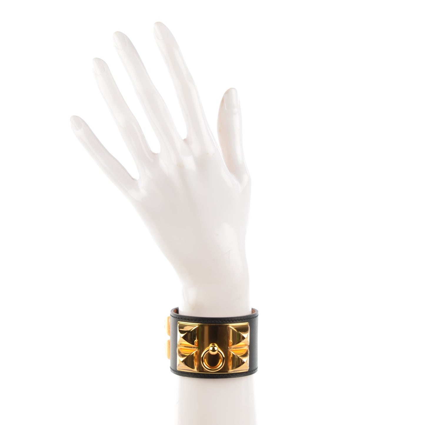 Box Calfskin Collier de Chien CDC Bracelet S Black