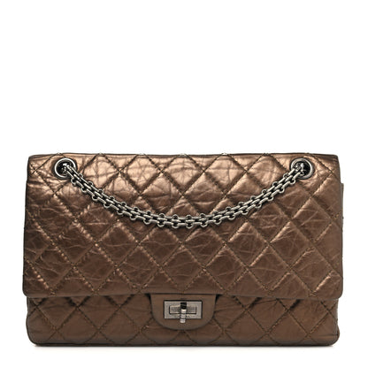 Chanel Metallic Aged Calfskin Quilted 2.55 Reissue 226 Flap Bronze 1 of 10