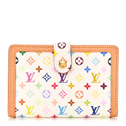Louis Vuitton LOUIS VUITTON Monogram Multicolor French Purse Wallet White 1 of 7