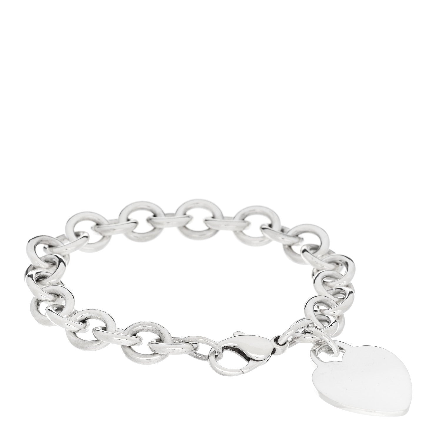 Tiffany Sterling Silver Heart Tag Toggle Bracelet 1 of 3