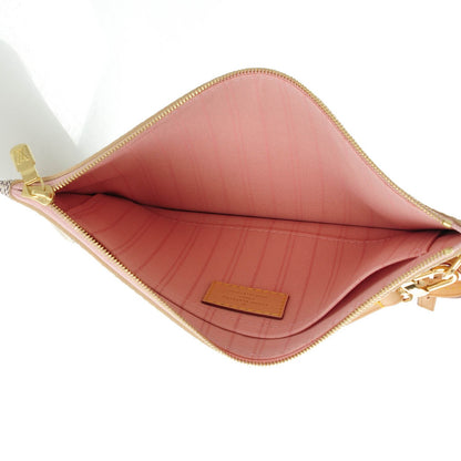 Louis Vuitton Damier Azur Neverfull MM GM Pochette Rose Ballerine 5 of 7