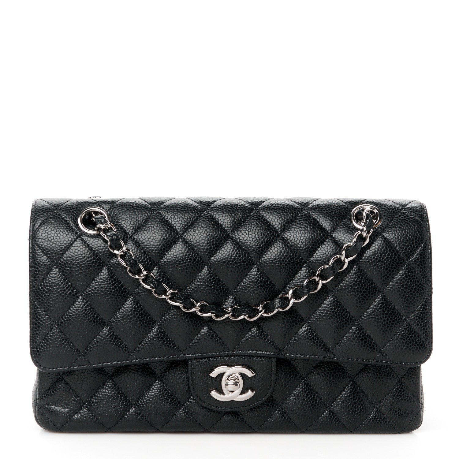 Chanel Caviar Quilted Medium Double Flap Black 1 of 11