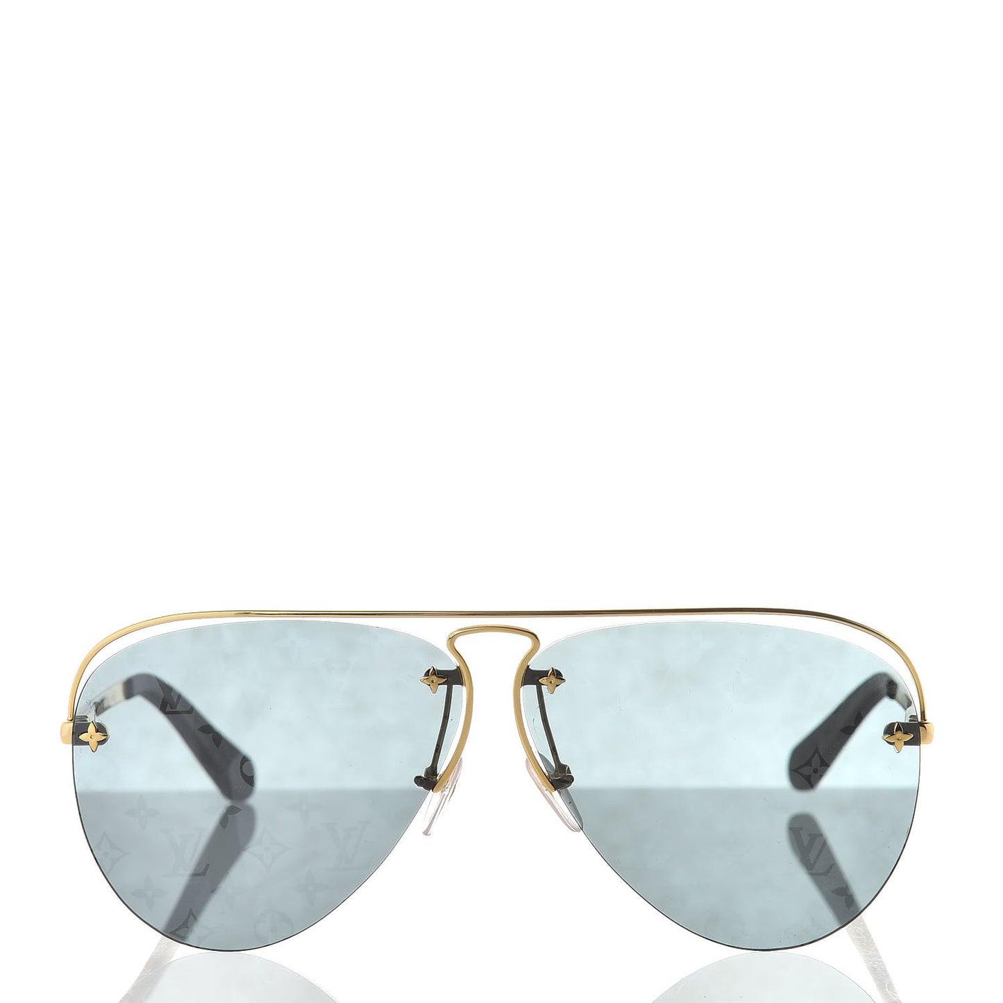 Metal Monogram Grease Sunglasses Z1172W Gold