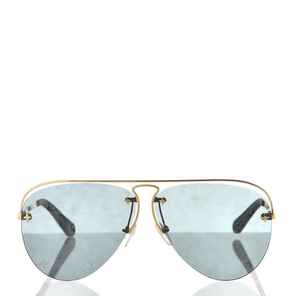 Louis Vuitton Metal Monogram Grease Sunglasses Z1172W Gold 2 of 9