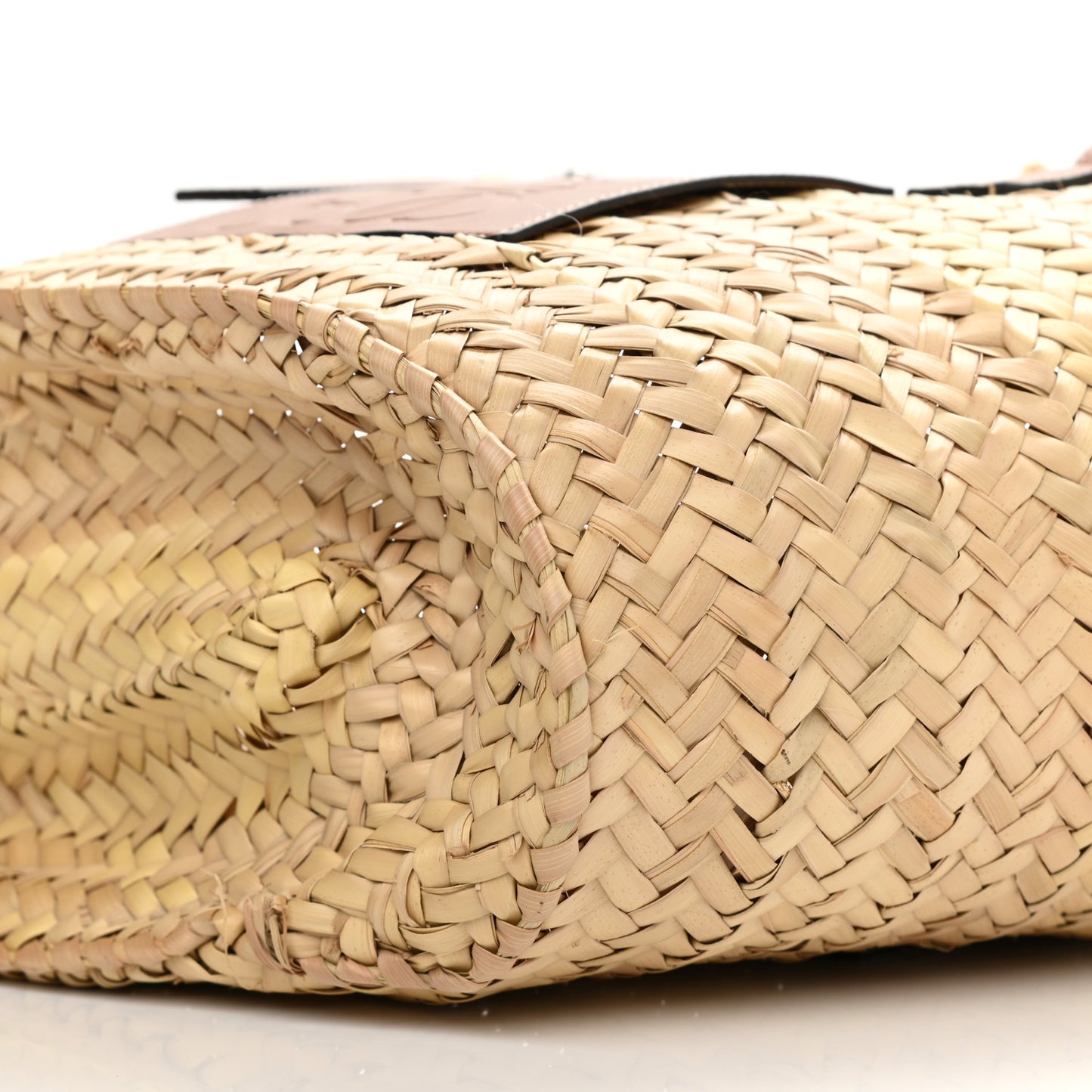 Raffia Basket Tote Bag Natural Tan