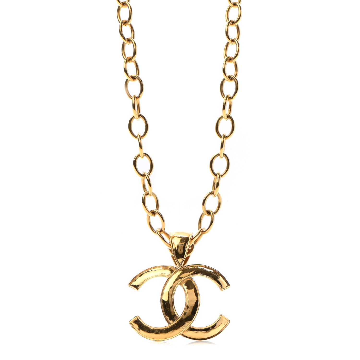 Chanel Metal CC Necklace Gold 1 of 5