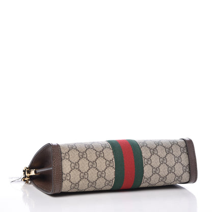 Gucci GG Supreme Monogram Web Small Ophidia Chain Shoulder Bag Brown 4 of 8