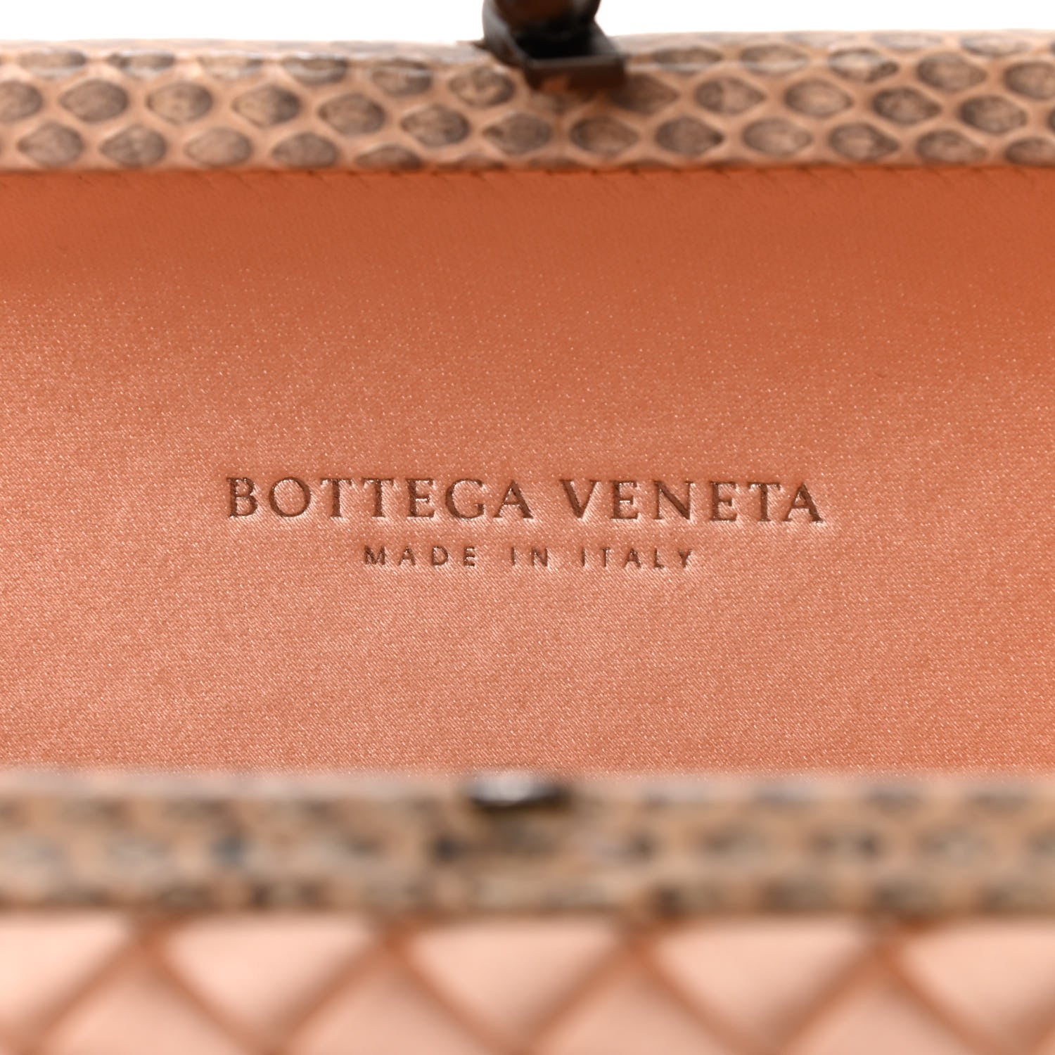 Bottega Veneta Satin Intreccio Impero Ayers Knot Clutch Flamingo 6 of 7