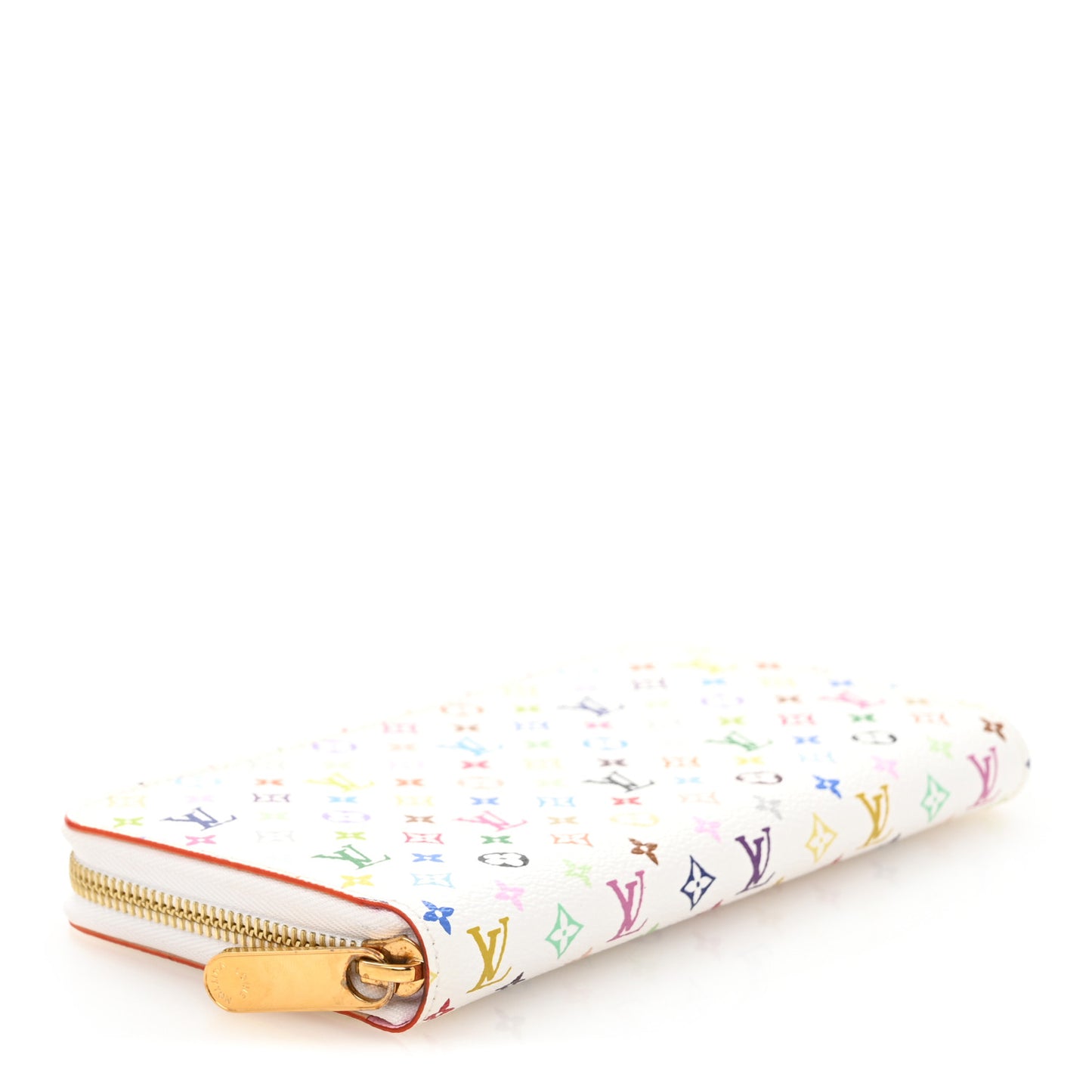 Monogram Multicolor Zippy Wallet White Litchi