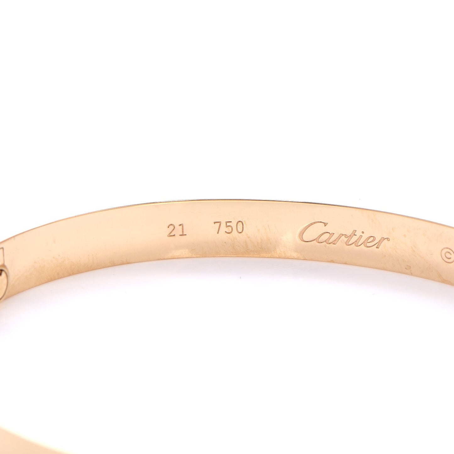 18K Yellow Gold LOVE Bracelet 21