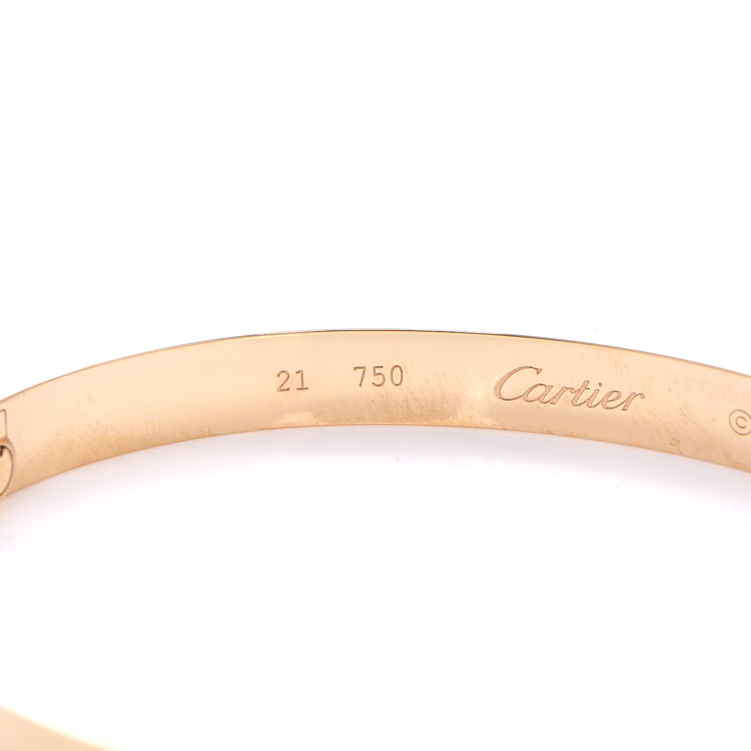 Cartier 18K Yellow Gold LOVE Bracelet 21 7 of 10