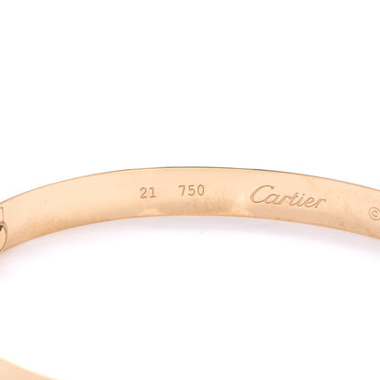 Cartier 18K Yellow Gold LOVE Bracelet 21 7 of 10