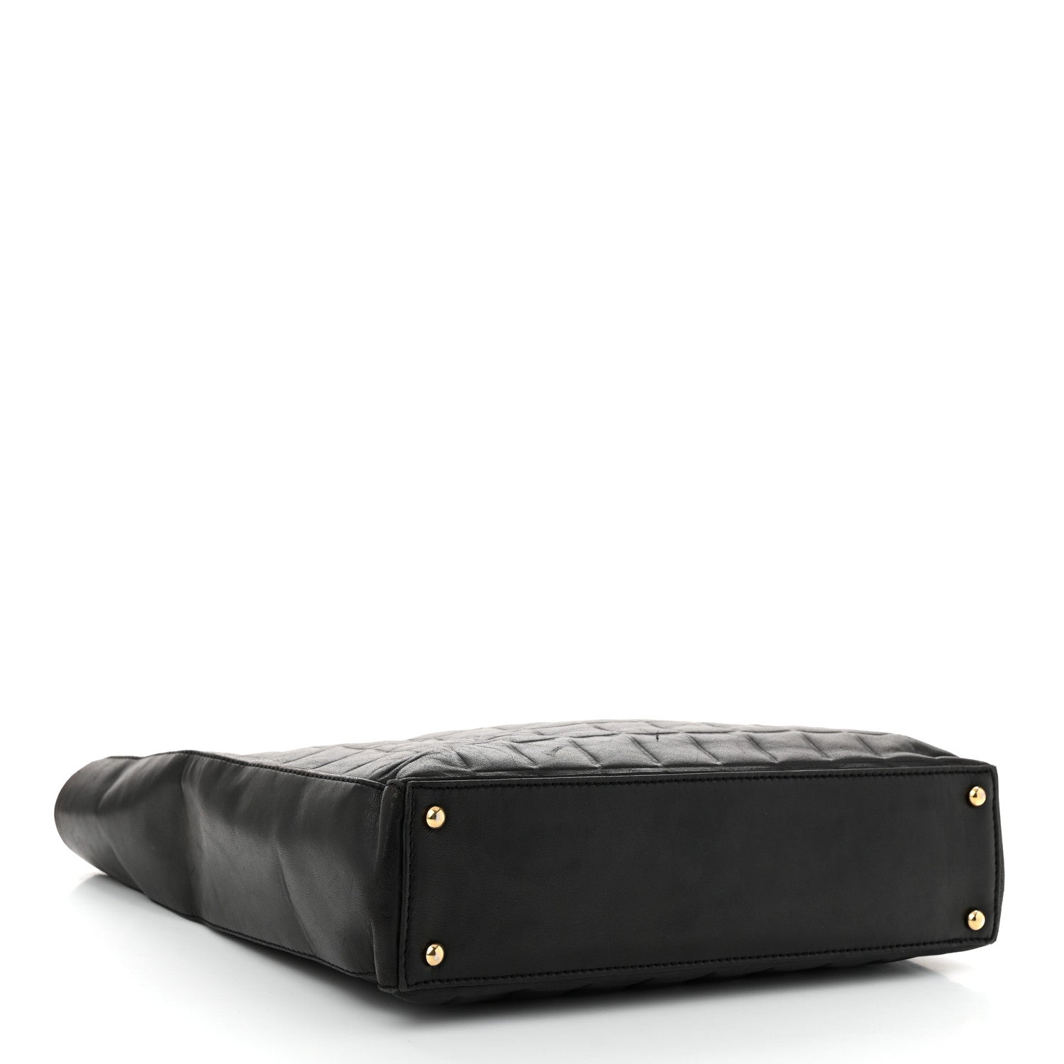 Chanel Lambskin Quilted Chocolate Bar Tote Black 4 of 10