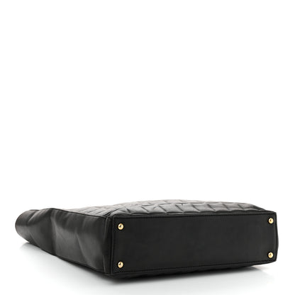 Chanel Lambskin Quilted Chocolate Bar Tote Black 4 of 10