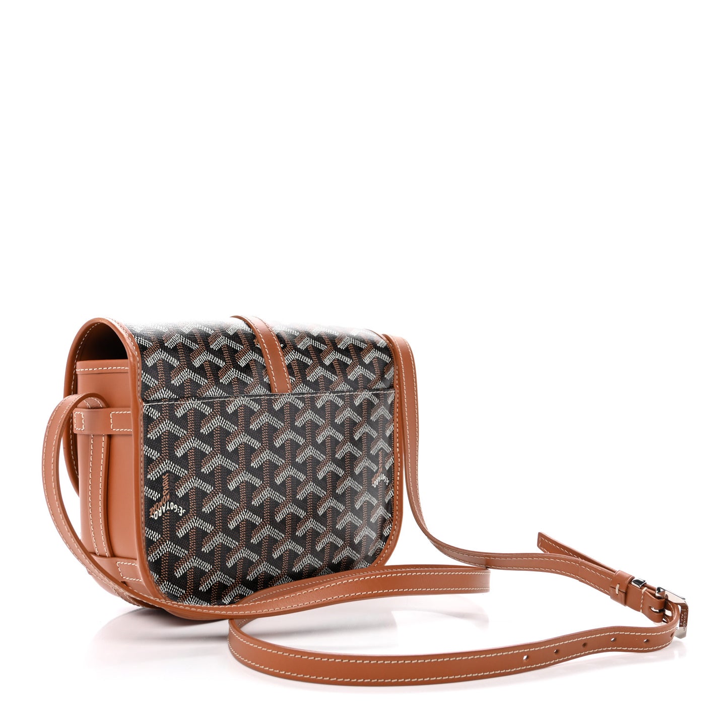 Goyardine Belvedere II PM Messenger Bag Black Gold