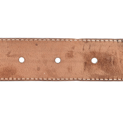 Gucci Guccissima Interlocking G Belt 85 34 Chocolate 5 of 5