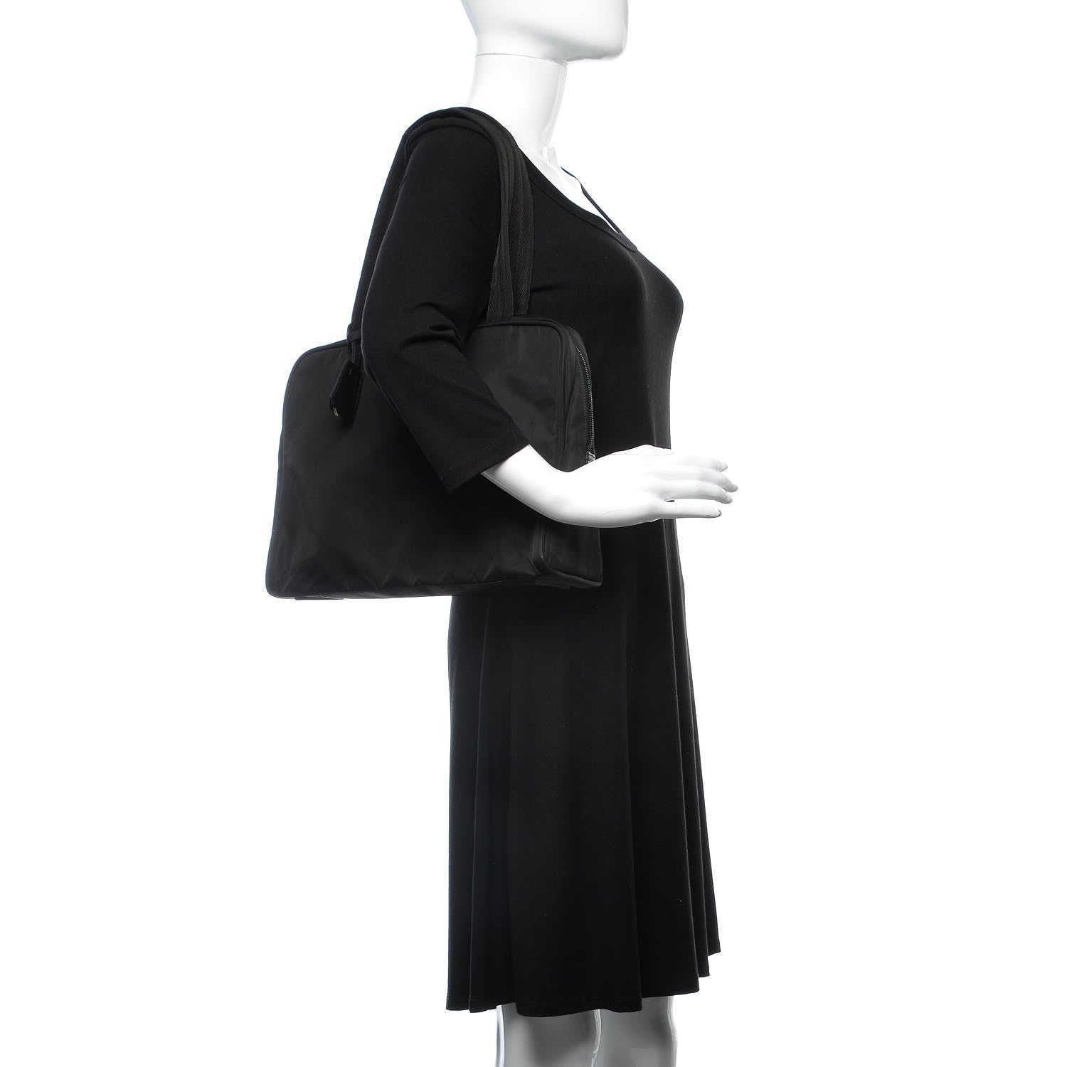 Prada Tessuto Nylon Tote Black 2 of 10