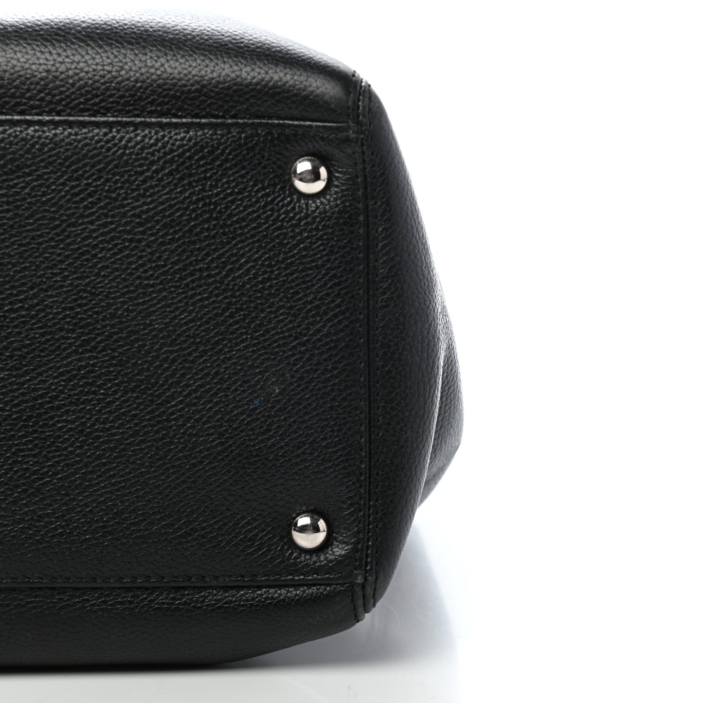 Calfskin Cerf Executive Shopper Tote Black