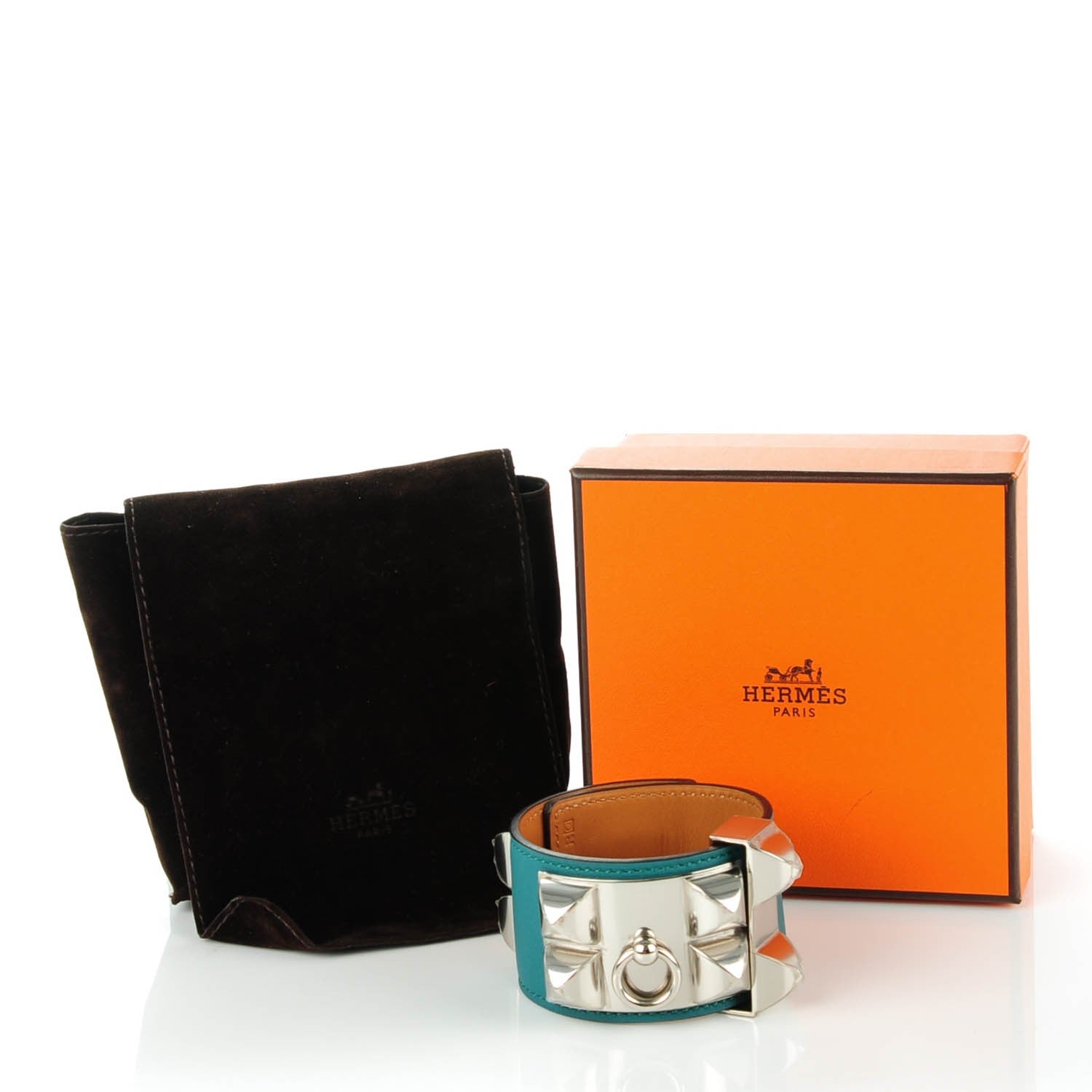 Hermes Swift Collier de Chien CDC Bracelet Malachite S 4 of 7