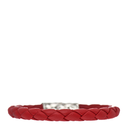 John Hardy Sterling Silver Leather Braided Kali Bracelet Red 2 of 3