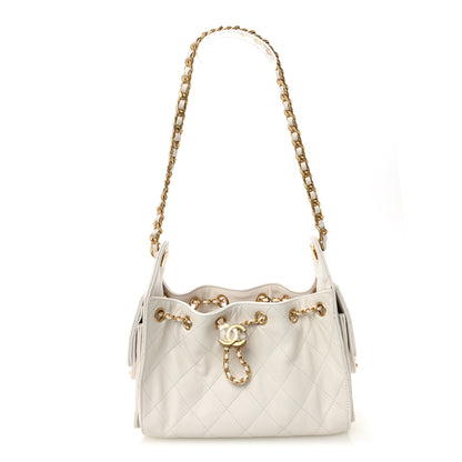 Chanel Caviar Quilted Mini Chanel 25 Handbag White 1 of 11