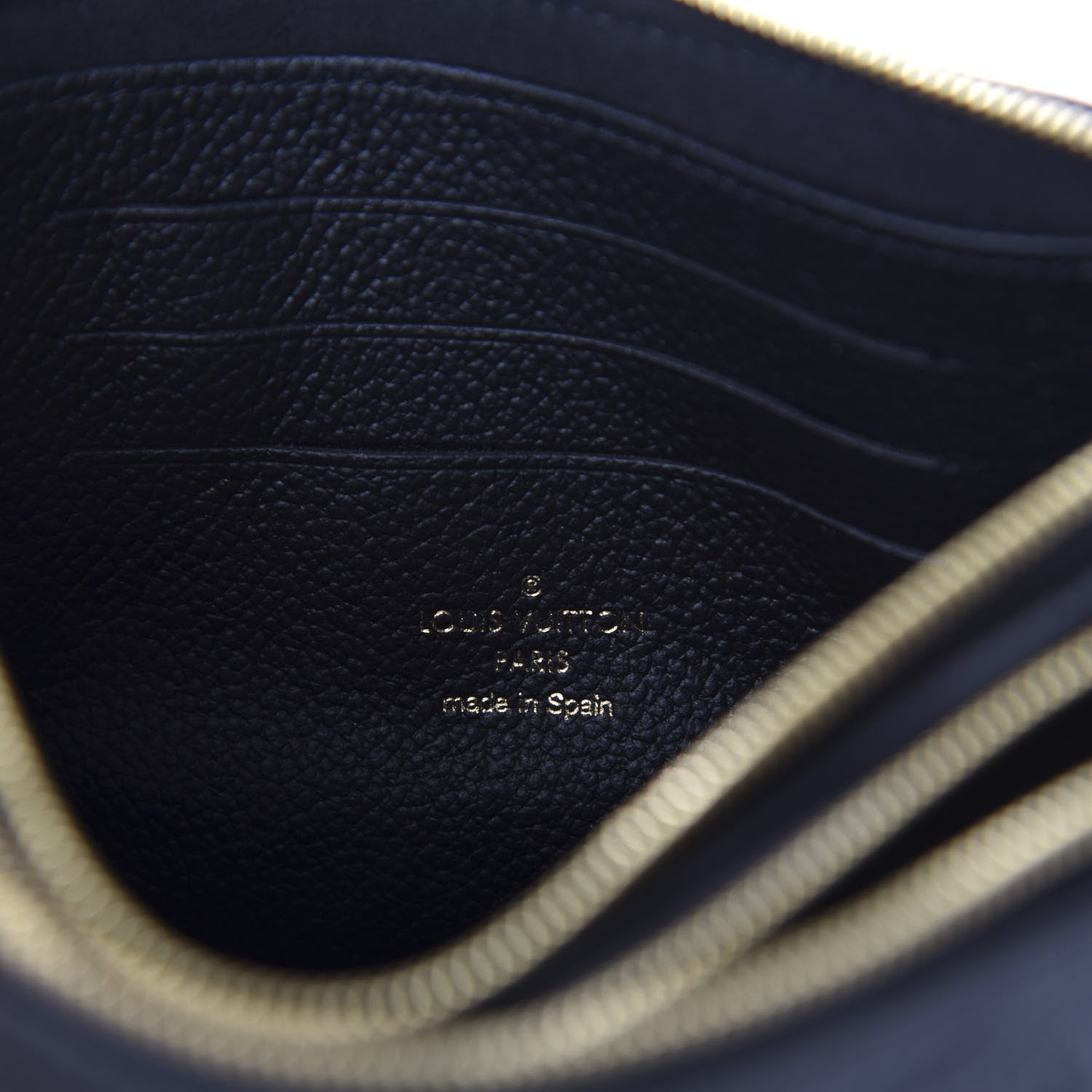 Louis Vuitton Empreinte Double Zip Pochette Black 9 of 12
