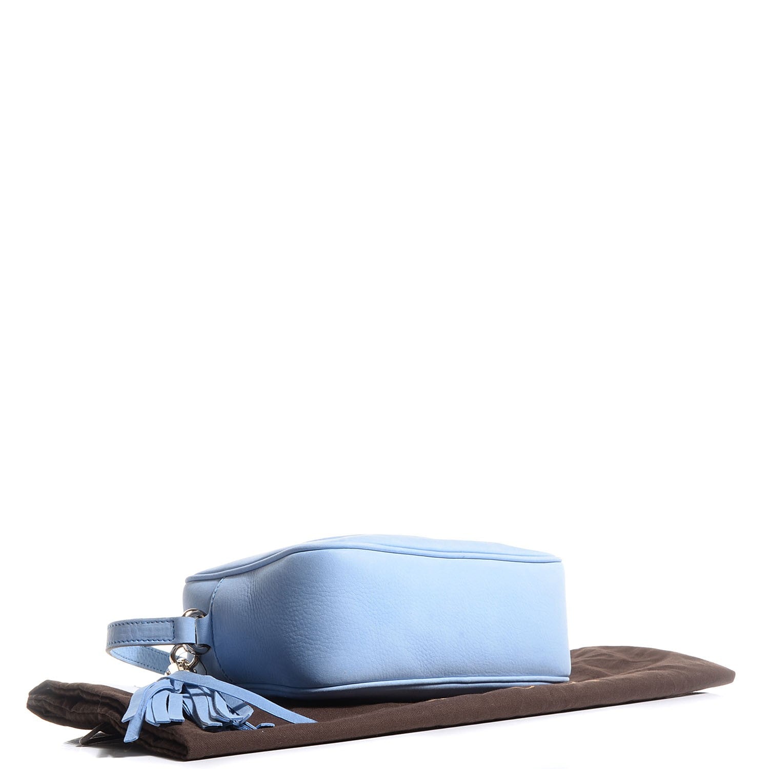 Gucci Vitello Range Small Soho Disco Bag Mineral Blue 4 of 9