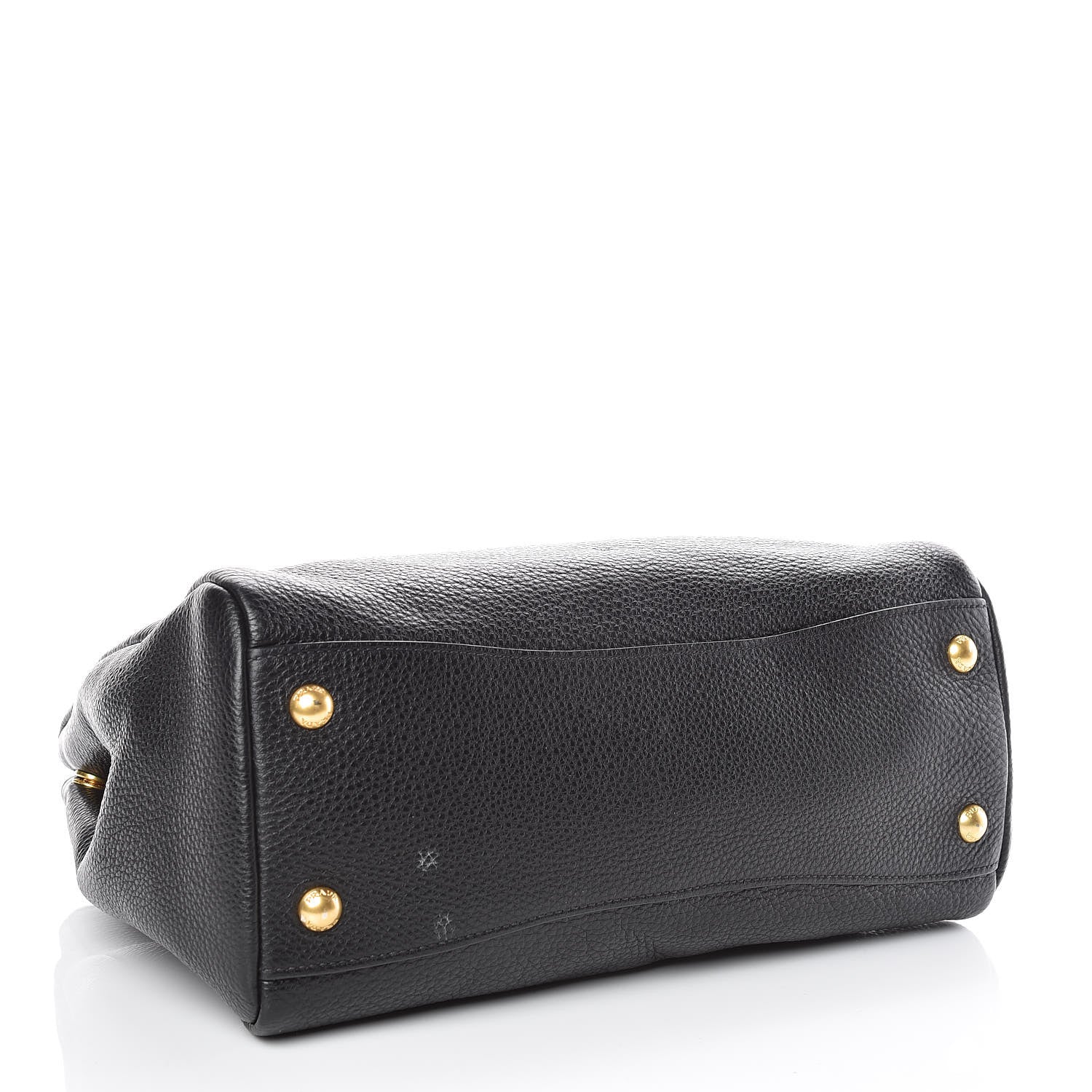 Prada Vitello Daino Top Handle Bag Black 4 of 11