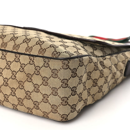 Gucci Monogram Web Medium Flap Messenger Beige Dark Brown 10 of 10