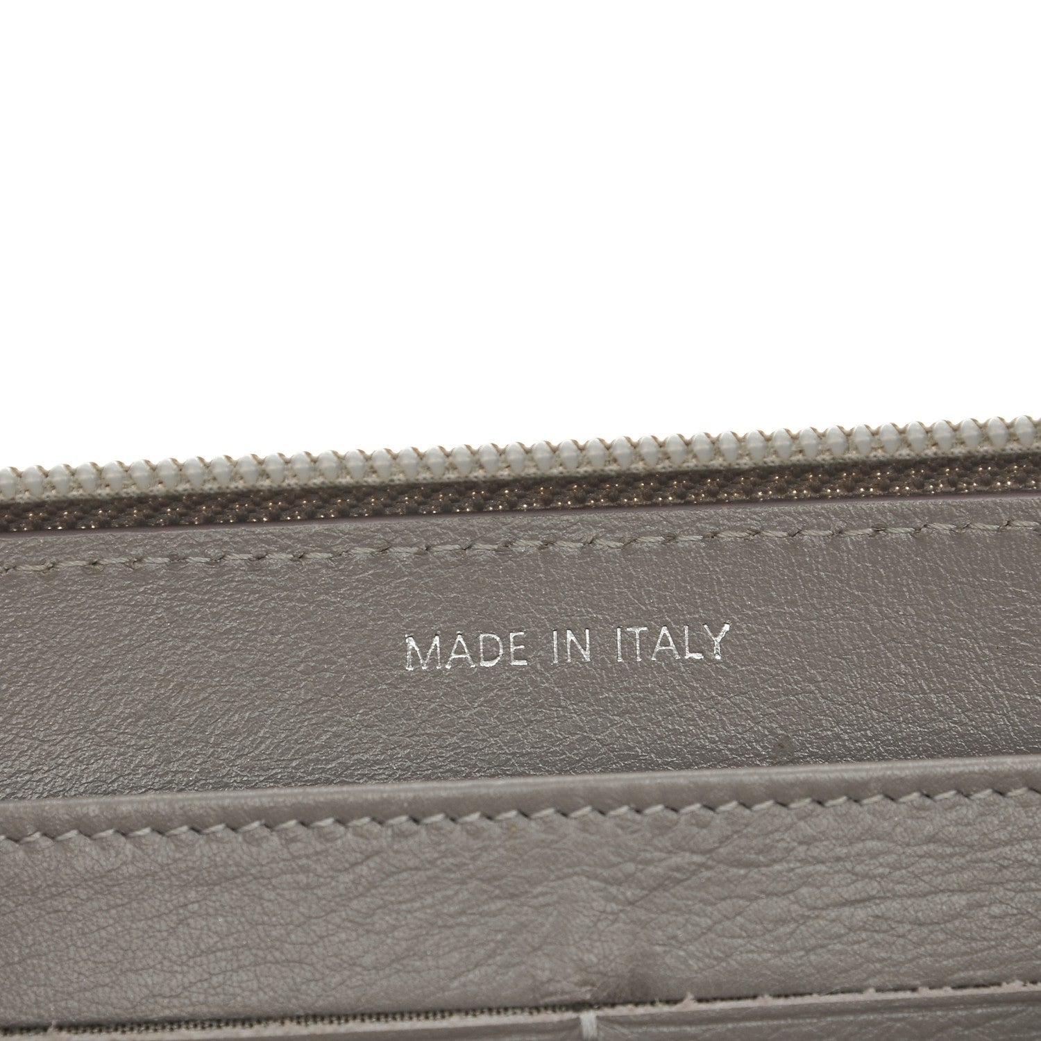 Chanel Caviar Large Timeless CC Gusset Zip Around Wallet Light Gray 7 of 14