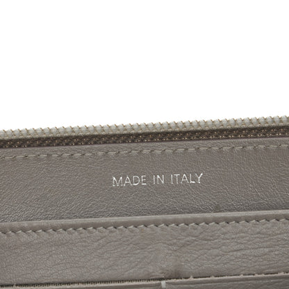 Chanel Caviar Large Timeless CC Gusset Zip Around Wallet Light Gray 7 of 14